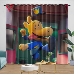 Dog Man Curtains Blackout Window Drapes Room Decoration (Online Order Only)