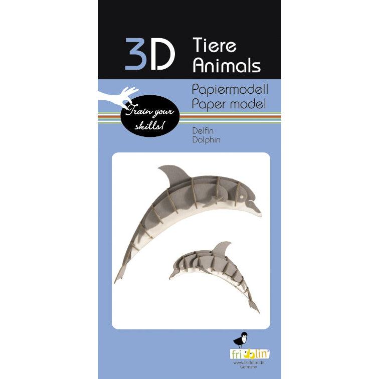 Dolphin 3D Cardboard Model Kit Fridolin (ONLINE ORDER ONLY)