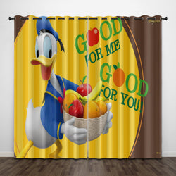 Donald Duck Curtains Pattern Blackout Window Drapes (Online Order Only)