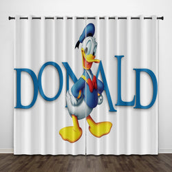 Donald Duck Curtains Pattern Blackout Window Drapes (Online Order Only)