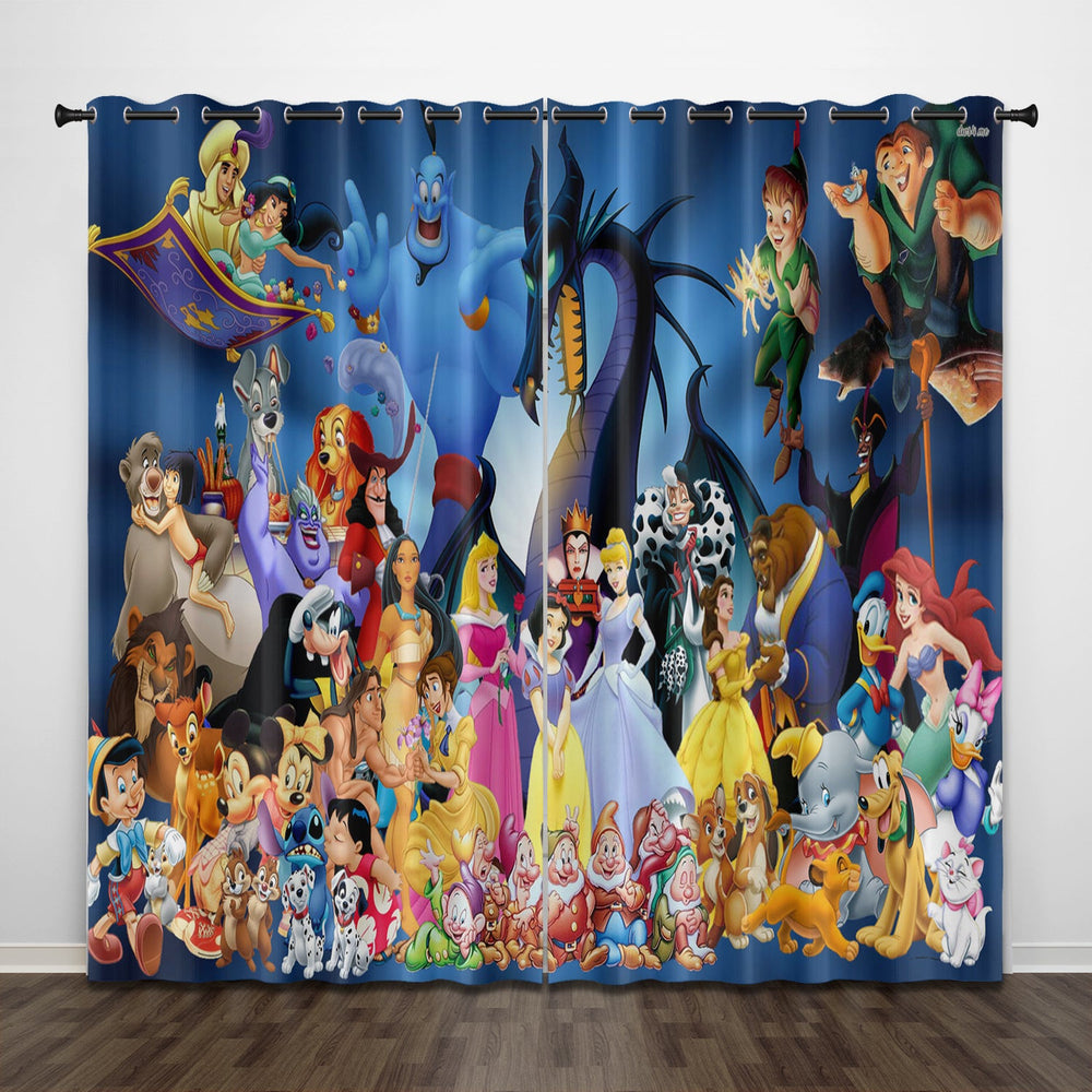 Donald Duck Curtains Pattern Blackout Window Drapes (Online Order Only)
