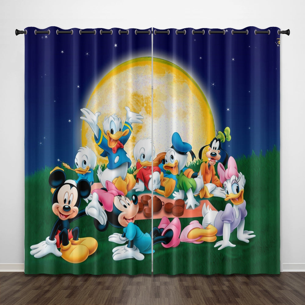 Donald Duck Curtains Pattern Blackout Window Drapes (Online Order Only)