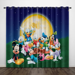 Donald Duck Curtains Pattern Blackout Window Drapes (Online Order Only)