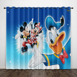 Donald Duck Curtains Pattern Blackout Window Drapes (Online Order Only)