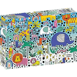 Doodle Safari 1000 Piece Jigsaw Puzzle Enjoy (ONLINE ORDER ONLY)