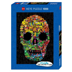 Doodle Skull Burgerman 1000 Piece Jigsaw Puzzle Heye (ONLINE ORDER ONLY)