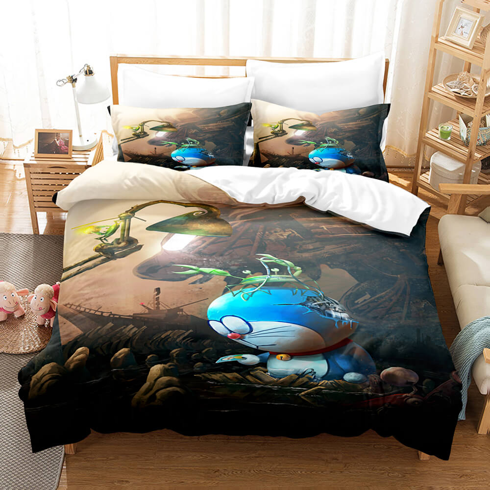 Doraemon Cosplay Bedding Set Quilt Cover Room Decoration (Online Order Only)