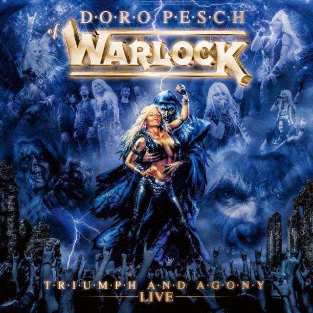 Warlock - Triumph & Agony Live (Marble Blue & White Vinyl) [Vinyl] (ONLINE ORDER ONLY)