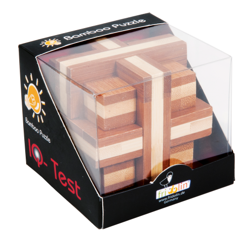 Double Cross 3D Bamboo Puzzle Fridolin (ONLINE ORDER ONLY)