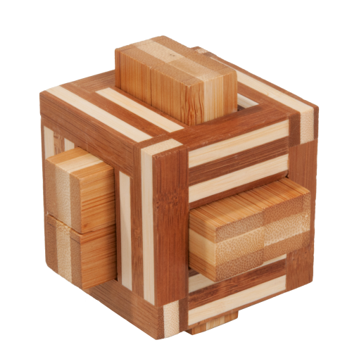 Double Sticks 3D Bamboo Puzzle Fridolin (ONLINE ORDER ONLY)