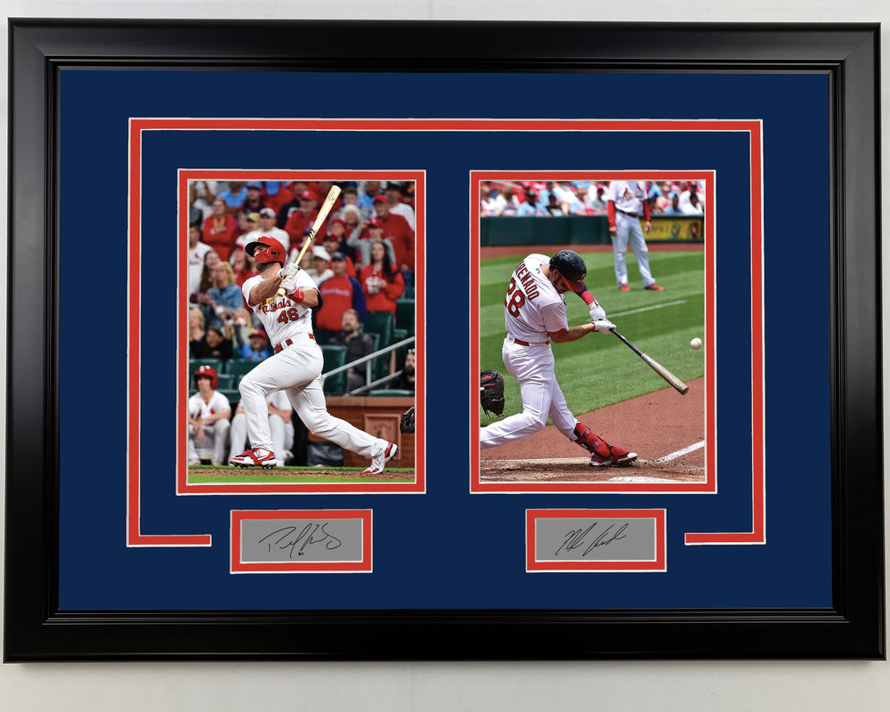 Framed Paul Goldschmidt & Nolan Arenado Facsimile Laser Engraved Signatures St. Louis Cardinals 17x23 Dual Baseball Photo (ONLINE ORDER ONLY)