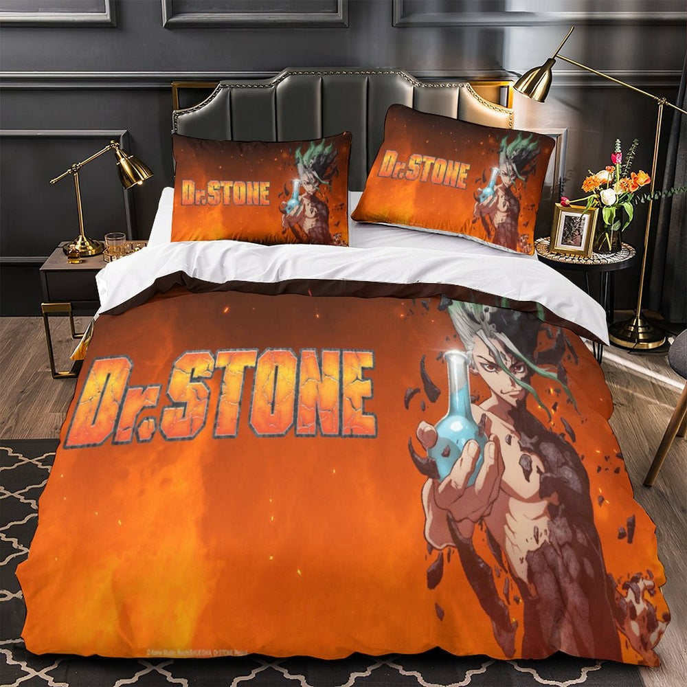 Dr Stone Hd Anime Bedding Set Duvet Cover Without Filler (Online Order Only)