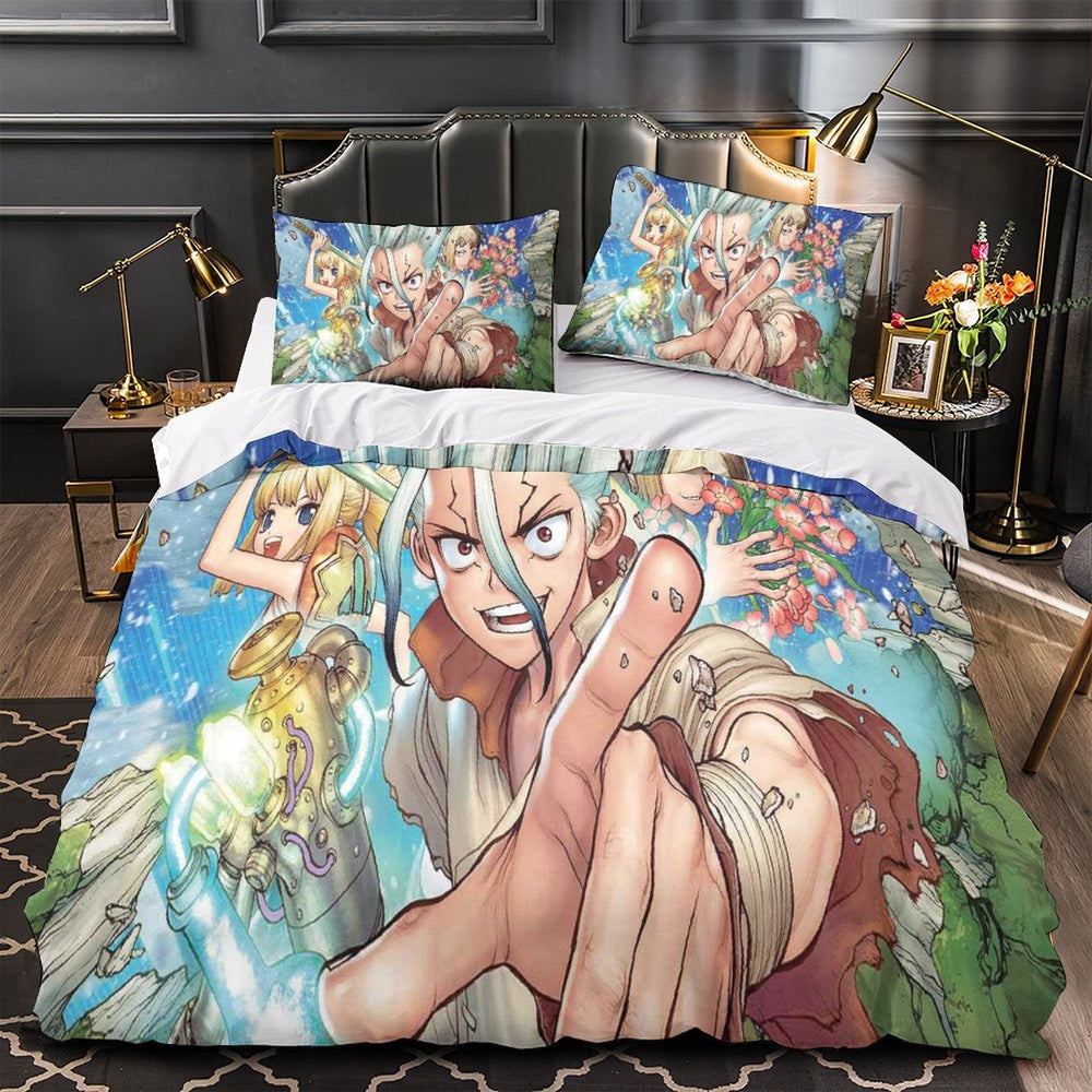 Dr Stone Hd Anime Bedding Set Duvet Cover Without Filler (Online Order Only)
