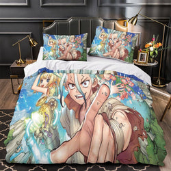 Dr Stone Hd Anime Bedding Set Duvet Cover Without Filler (Online Order Only)