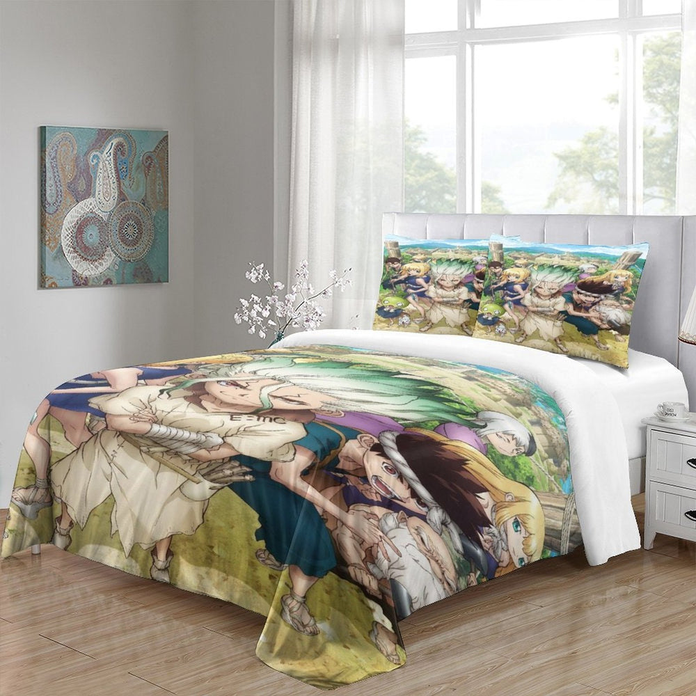 Dr Stone Hd Anime Bedding Set Duvet Cover Without Filler (Online Order Only)