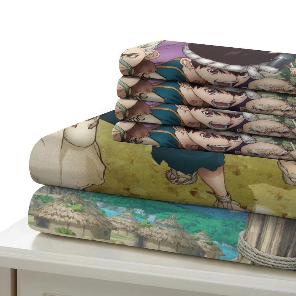 Dr Stone Hd Anime Bedding Set Duvet Cover Without Filler (Online Order Only)
