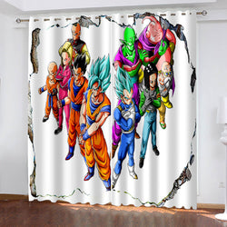Dragon Ball Curtains Pattern Blackout Window Drapes (Online Order Only)