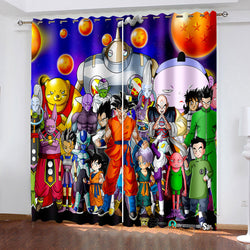 Dragon Ball Curtains Pattern Blackout Window Drapes (Online Order Only)