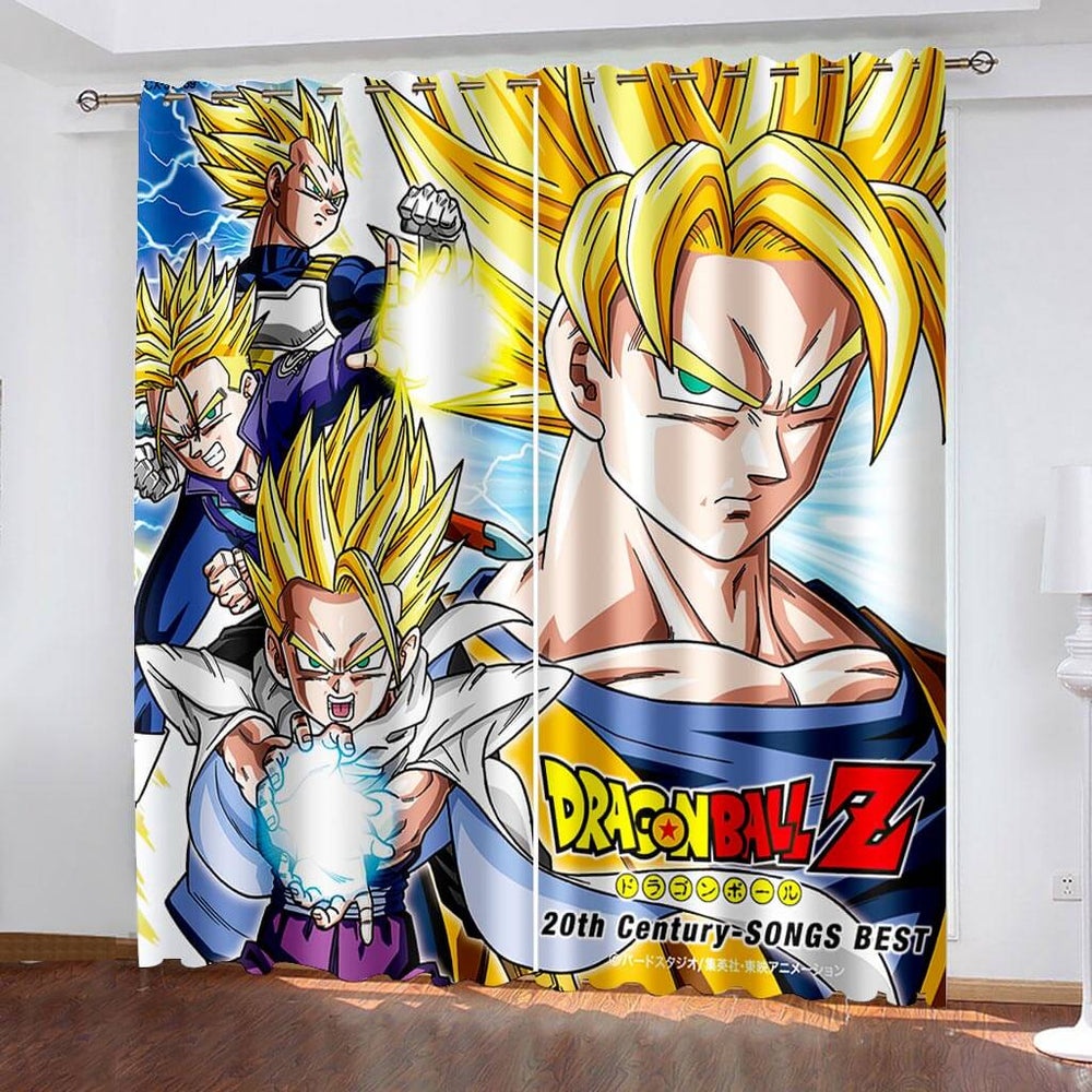 Dragon Ball Curtains Pattern Blackout Window Drapes (Online Order Only)