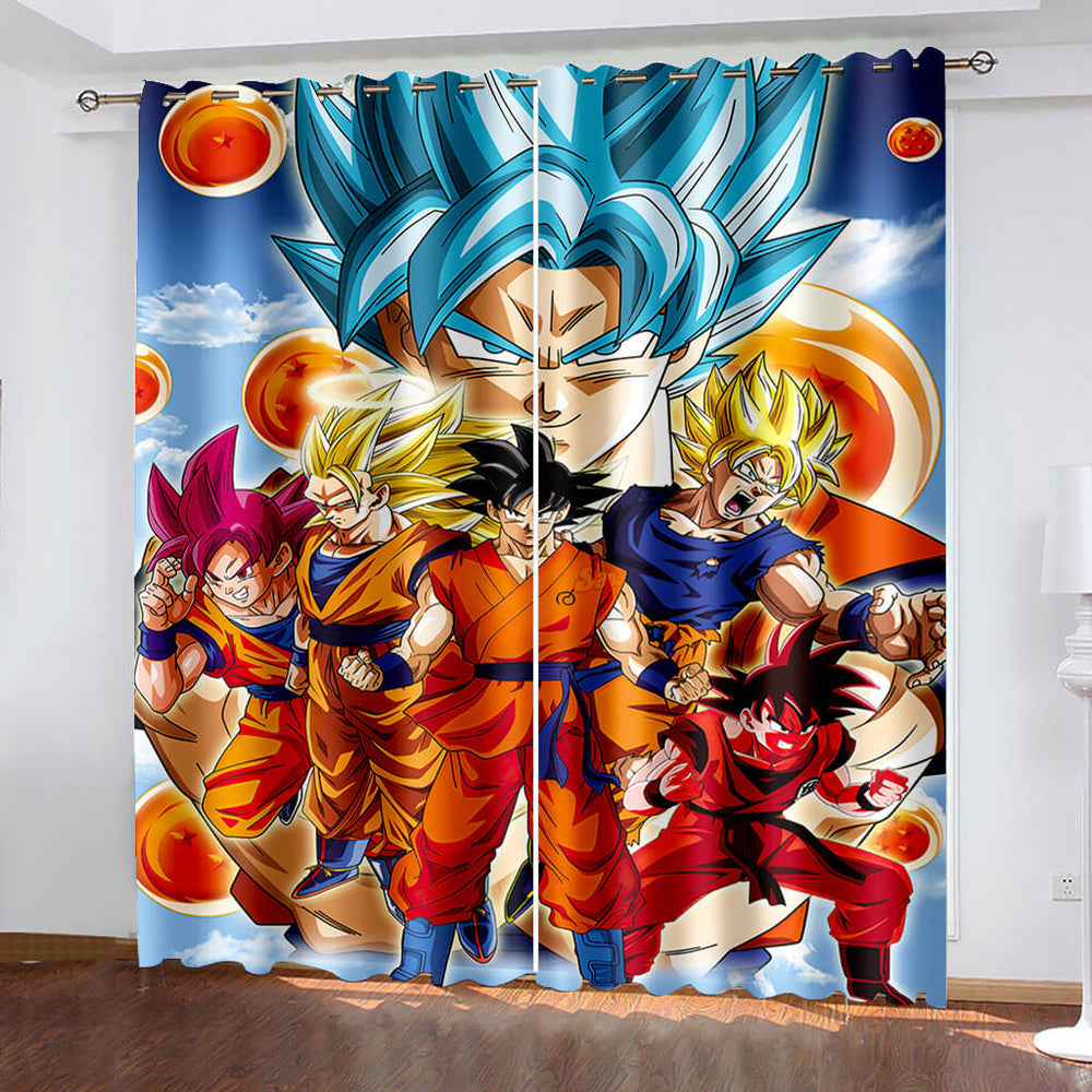 Dragon Ball Curtains Pattern Blackout Window Drapes (Online Order Only)