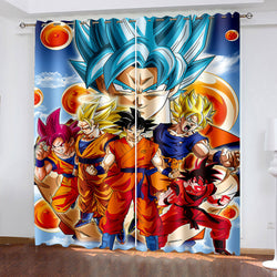 Dragon Ball Curtains Pattern Blackout Window Drapes (Online Order Only)