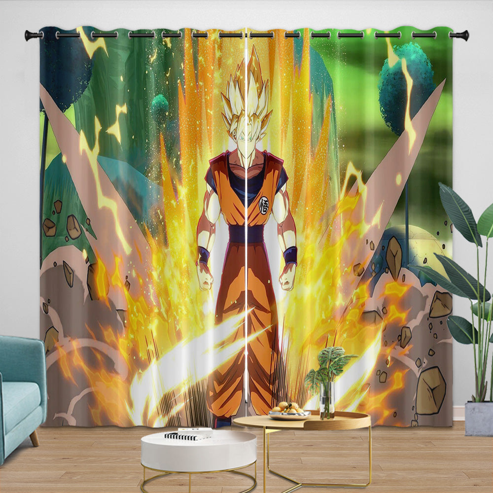 Dragon Ball FighterZ Curtains Blackout Window Drapes Room Decoration (Online Order Only)