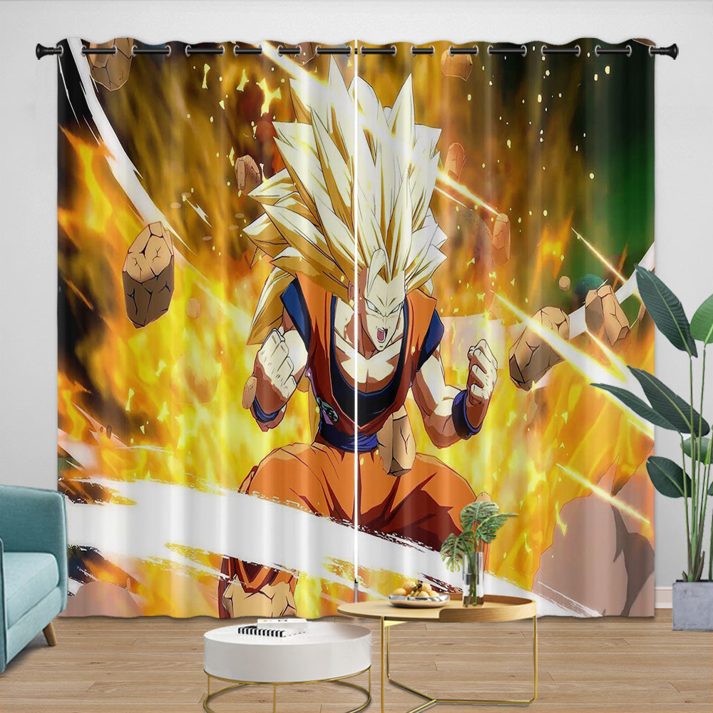 Dragon Ball FighterZ Curtains Blackout Window Drapes Room Decoration (Online Order Only)