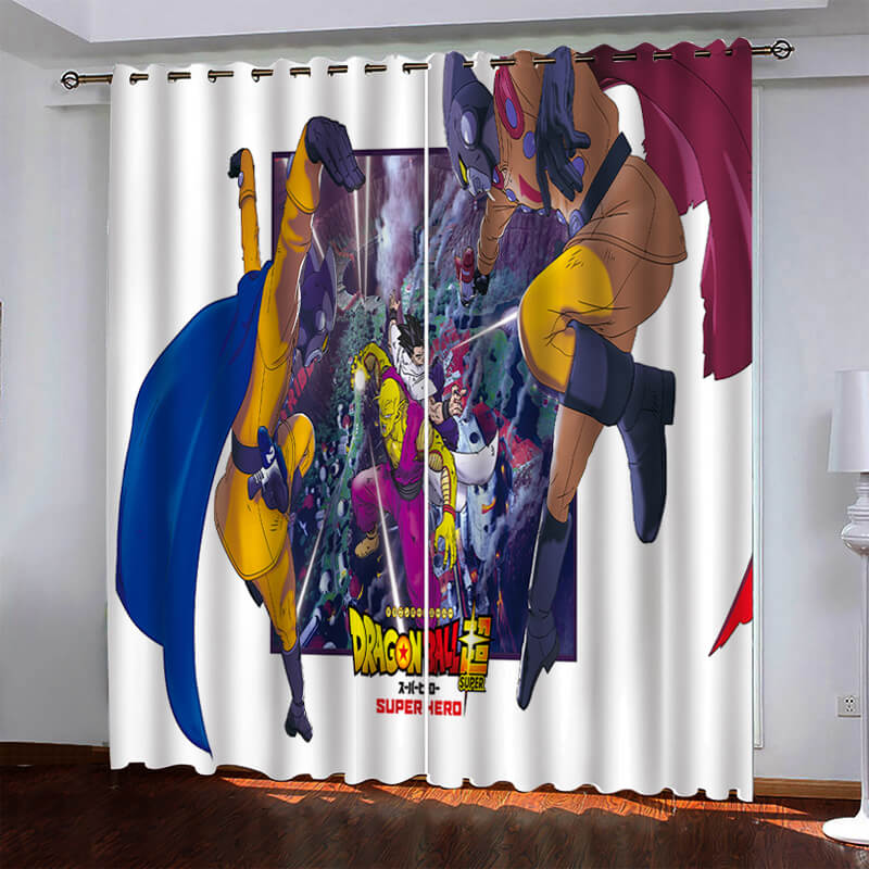 Dragon Ball Super Super Hero Curtains Blackout Window Drapes (Online Order Only)