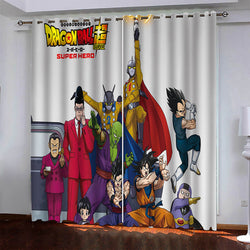 Dragon Ball Super Super Hero Curtains Blackout Window Drapes (Online Order Only)