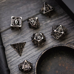 Dragon Hollow Metal DND Dice Set (ONLINE ORDER ONLY)