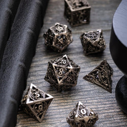 Dragon Hollow Metal DND Dice Set (ONLINE ORDER ONLY)