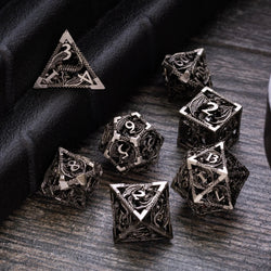 Dragon Hollow Metal DND Dice Set (ONLINE ORDER ONLY)