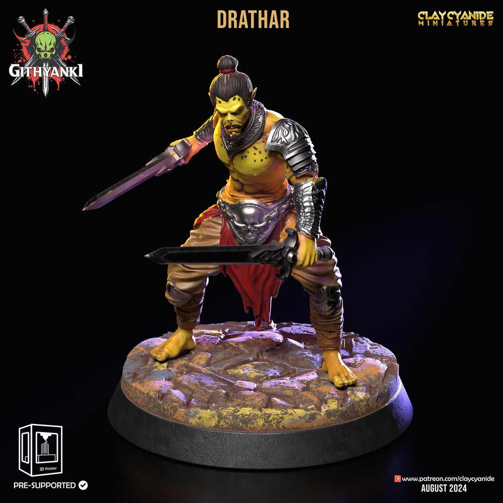 3D Printed Clay Cyanide Githyanki Warriors Set 28 32 mm D&D (Online Only)