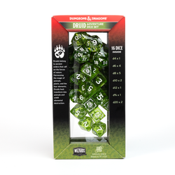 D&D Adventure Dice Set - Druid Edition | Green 15pc Collection (ONLINE ORDER ONLY)