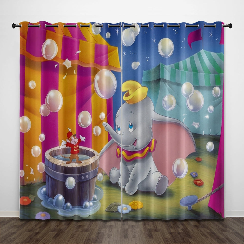 Dumbo Curtains Pattern Blackout Window Drapes (Online Order Only)