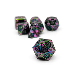 Dungeon Delve - Torture Chamber 7 Piece RPG set Alloy Metal Dice (Online Only)