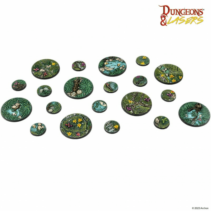 Dungeons & Lasers: Detailed Bases Pack (ONLINE ORDER ONLY)