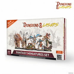 Dungeons & Lasers: Fantasy Miniatures Set (ONLINE ORDER ONLY)