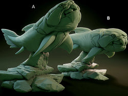 3D Printed Nafarrate Dunkleosteus Lovecraftian Bestiary 28 32 mm D&D (Online Only)