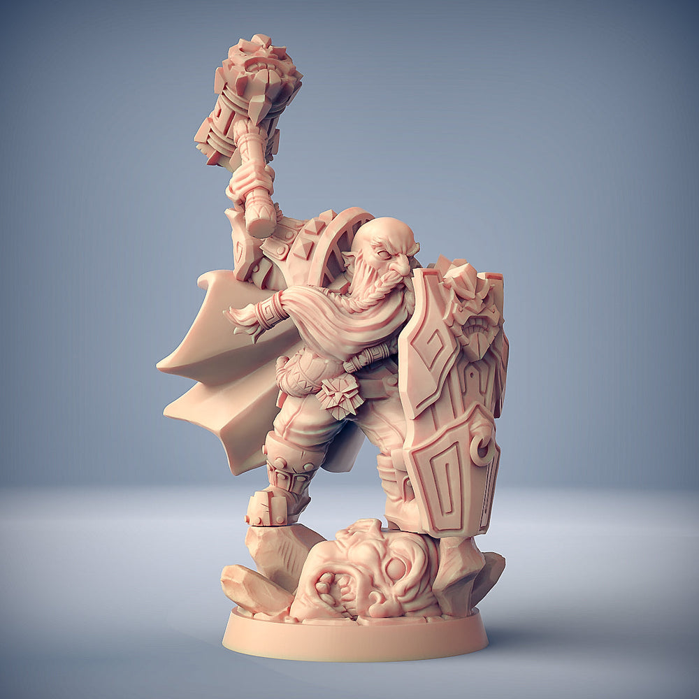 3D Printed Artisan Guild Dwarf Champion Alvar Giantslayer Dwarven Defenders Set 28mm 32mm (Online Only)