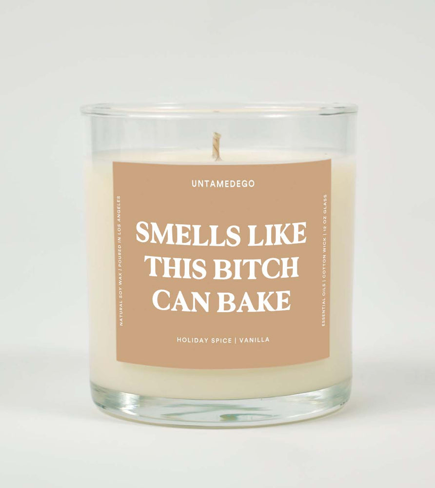 Smells Like This Bitch Can Bake Glass Candle (Online Order Only)