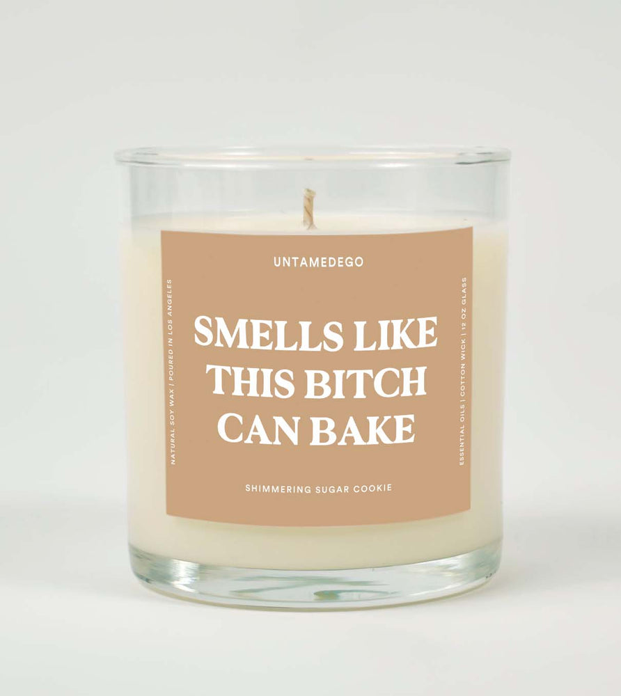 Smells Like This Bitch Can Bake Glass Candle (Online Order Only)