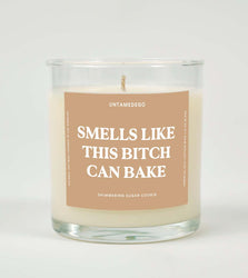 Smells Like This Bitch Can Bake Glass Candle (Online Order Only)