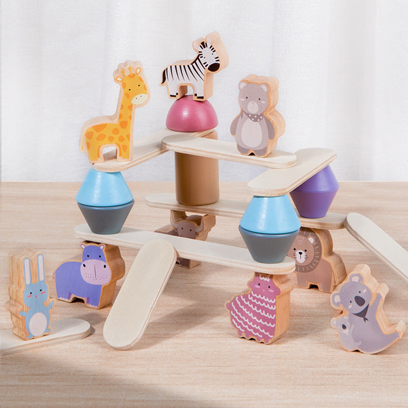 Wooden Stacking Balance Building Blocks (ONLINE ORDER ONLY)