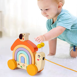 Wooden children's rainbow snail (ONLINE ORDER ONLY)