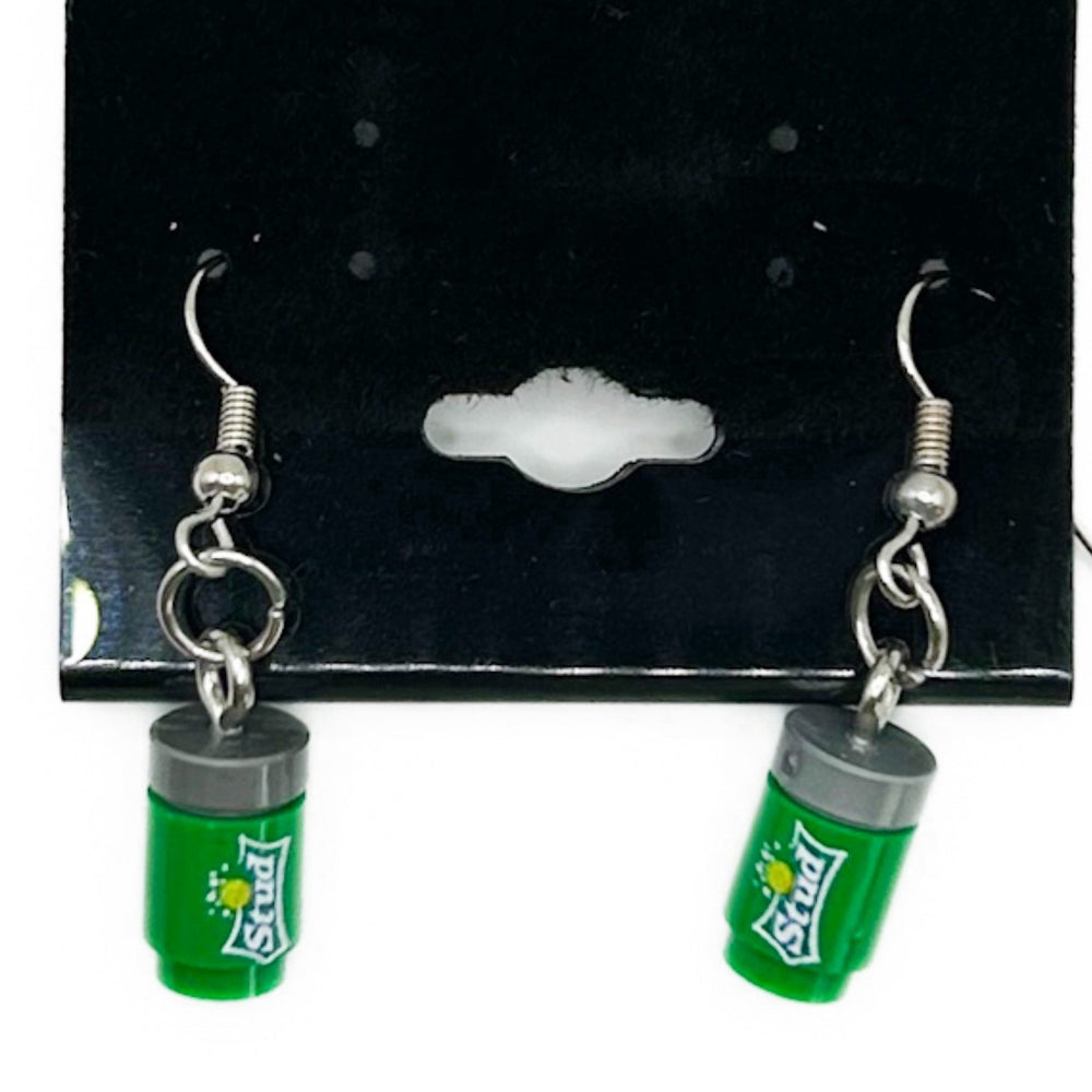 Stud Lemon/Lima Soda Earrings made from LEGO Bricks - B3 Customs (Online Order Only)