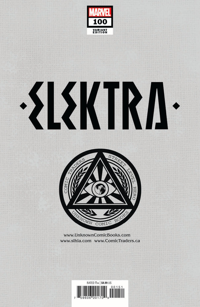 Elektra 100 Unknown Comics R1C0 Exclusive Virgin Var (04/13/2022) (Online Order Only)