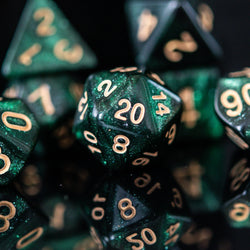 Enchanted Forest Dew Acrylic Dice Set (ONLINE ORDER ONLY)