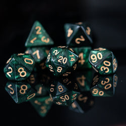 Enchanted Forest Dew Acrylic Dice Set (ONLINE ORDER ONLY)