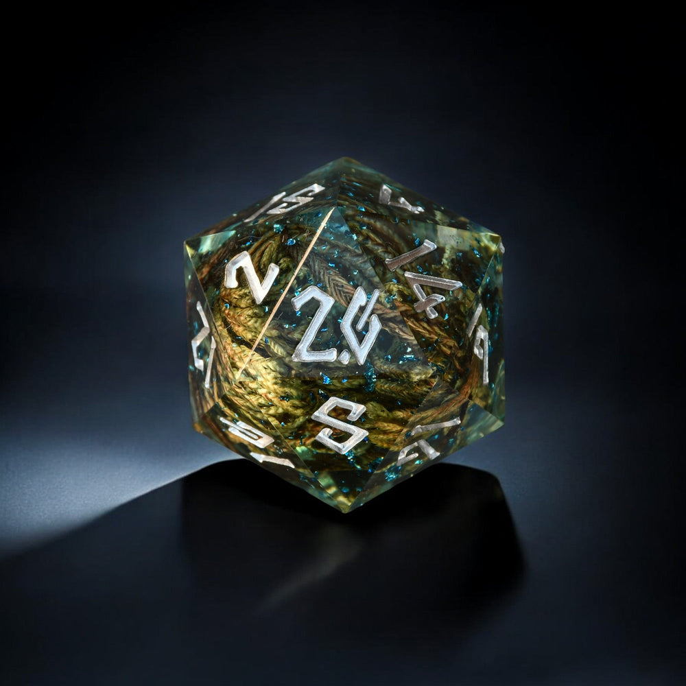 Enchanted Lake Silver Resin 30mm D20 (ONLINE ORDER ONLY)